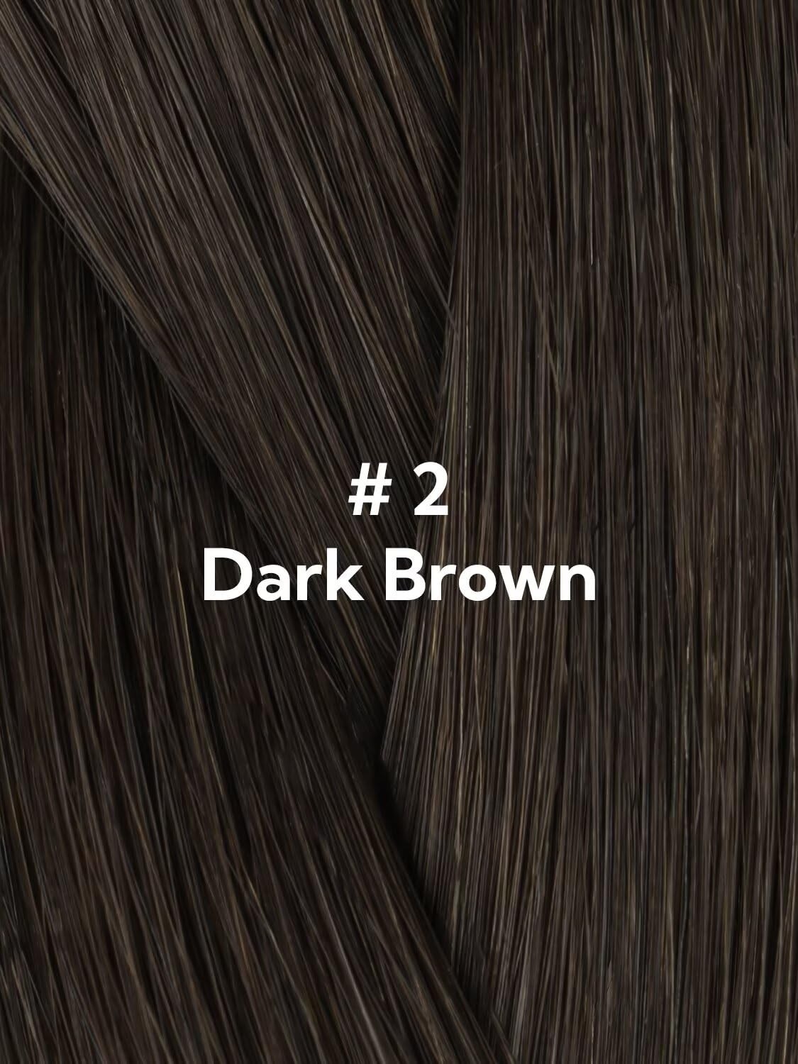 Hotbanana Invisi Edge Tape In Hair Extensions Human Hair 18Inch 50G 20Pcs Dark