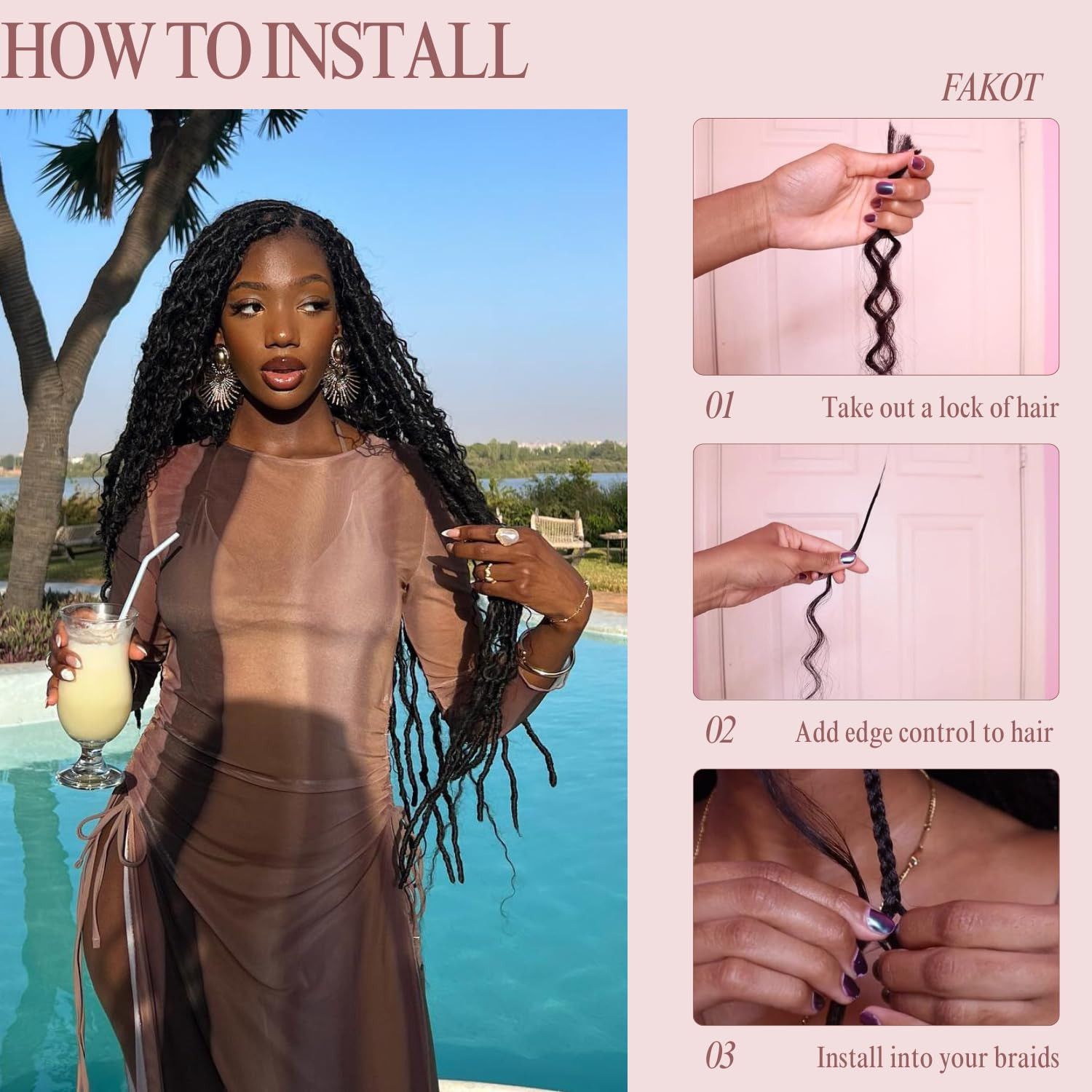 Human Braiding Hair for Boho Braids, 100G 18 Inch Deep Wave Raw Human Hair, Soft
