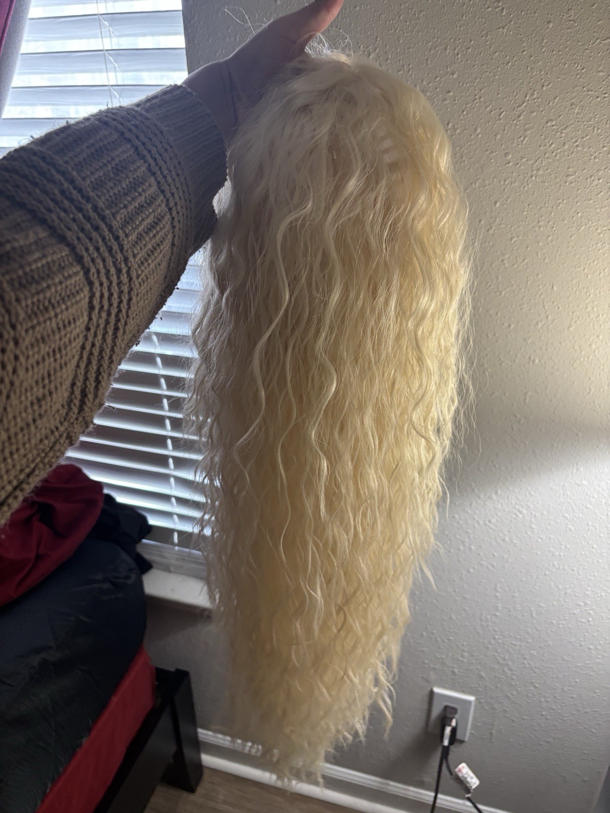 Beautician Friends Lace Front Clip-In Wig Light Blond Wavy 21-30in