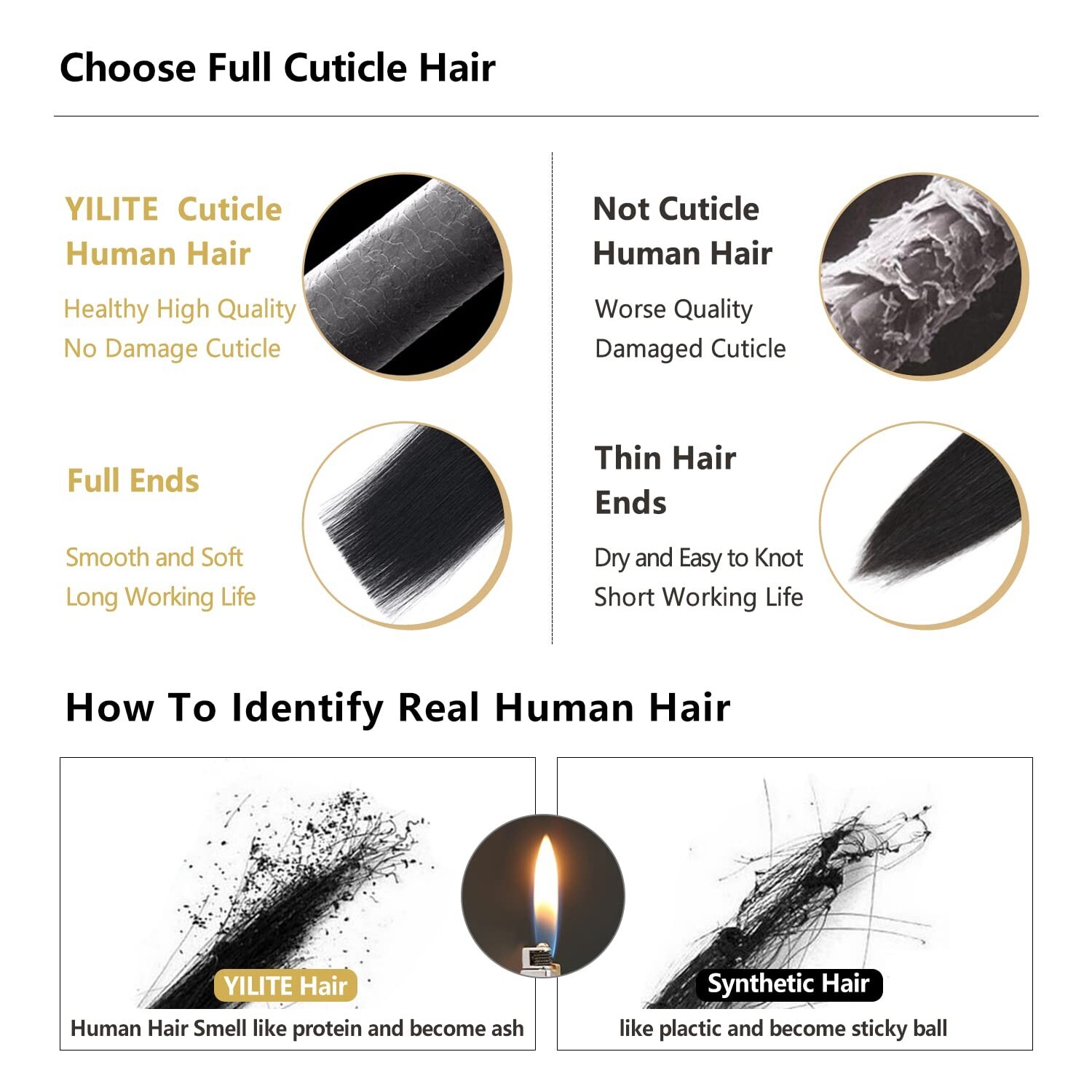 YILITE Tape in Hair Extensions Human Hair Jet Black #1 20 inches 20pcs 50g/pa…