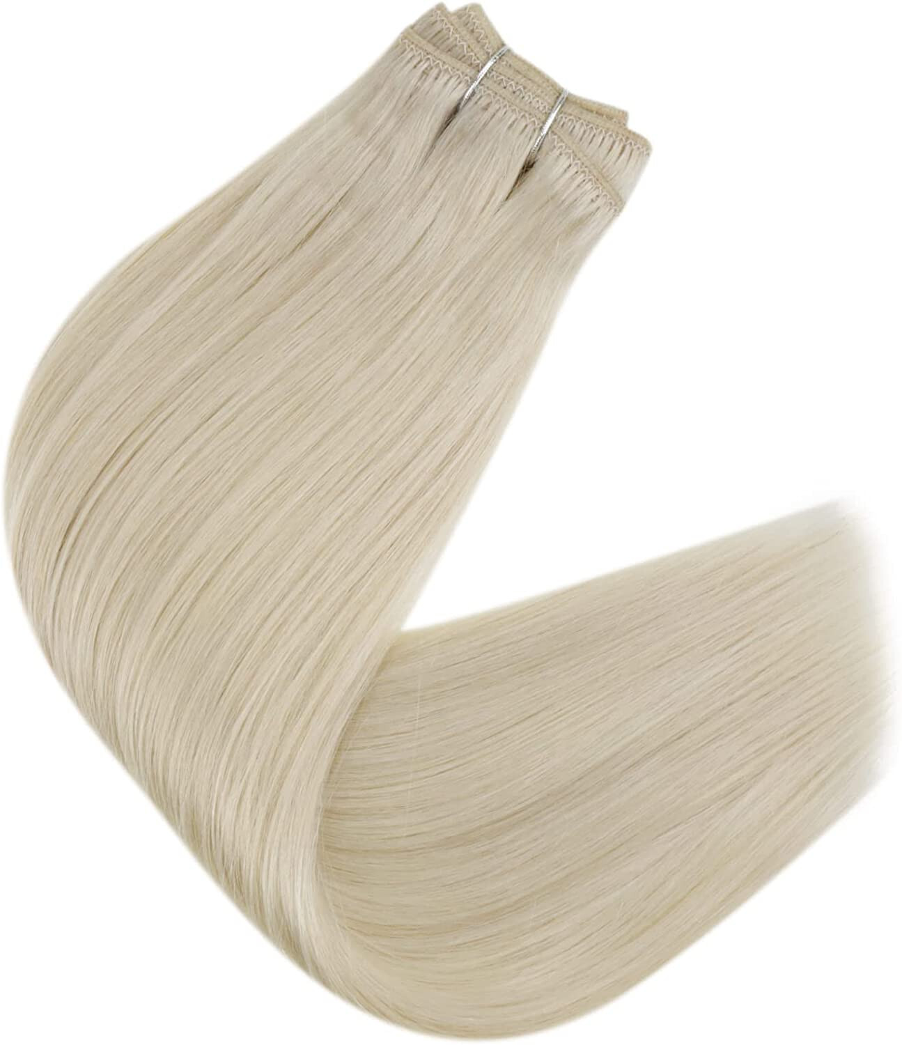 Sew in Wefts Hair Extensions 100% Real Human Hair Double Weft Bundles 16-30inch