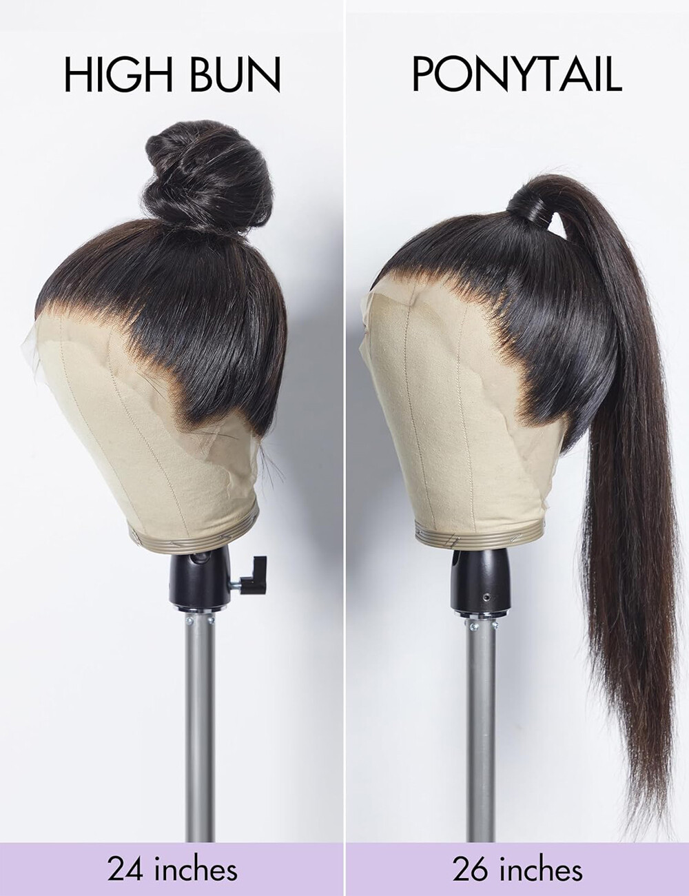 200% Density Light Blonde Full Lace Wig Human Hair Straight for Women #613 26″