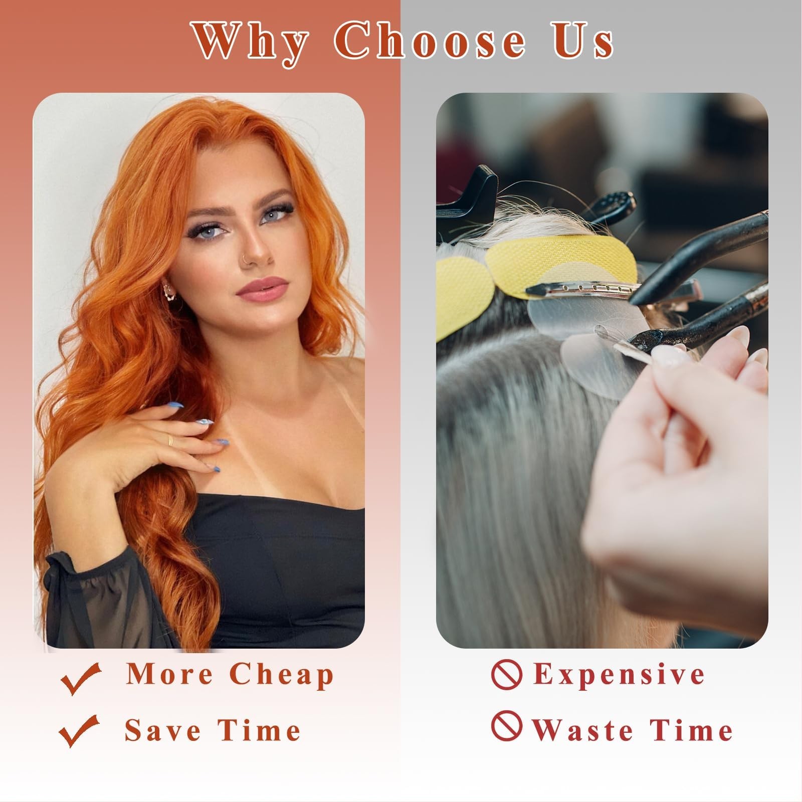 Clip in Curly Hair Extensions 4PCS Long Wavy Synthetic Thick Hairpieces with …