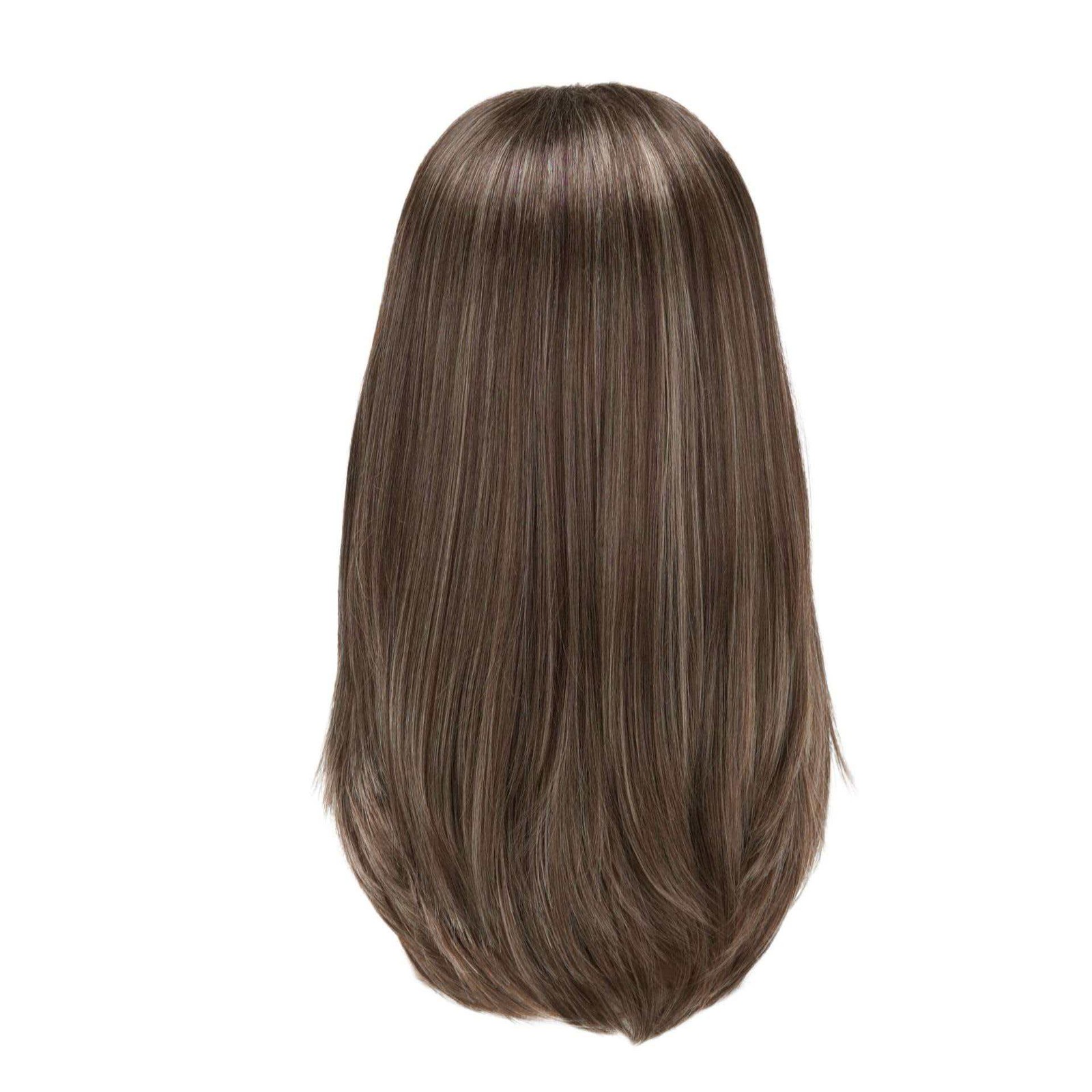 Men’s 20in Natural Brown Long Full Wig Cosplay Heat Resistant Synthetic Party