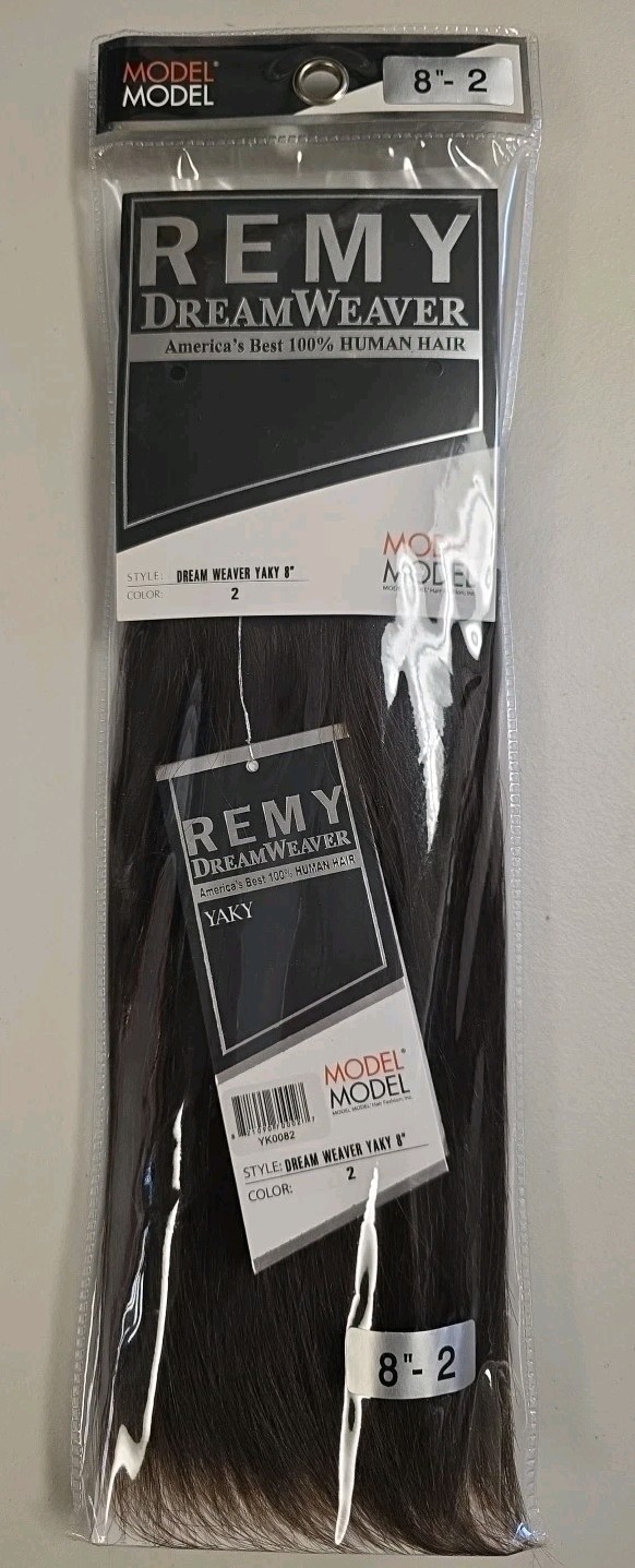 Model Model Remy DreamWeaver Yaky 8″ 100% Human Hair Color: 2 – New