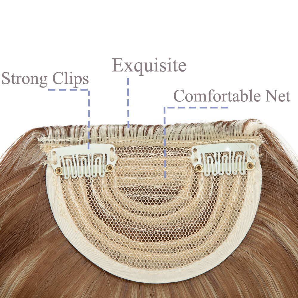 Thick Bangs Clip in Hair Extensions Front Cover Fringe Bangs As Human Hair US