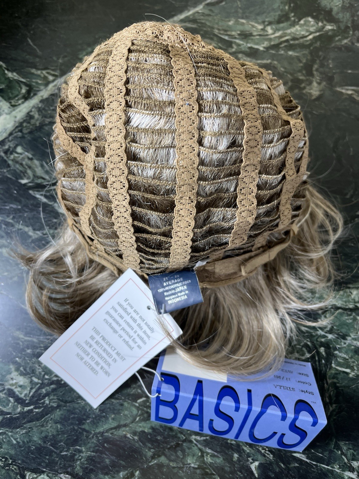 Vintage TWC Basics Synthetic “Stella” Wig NWT Size Average 17/101 Platinum Frost