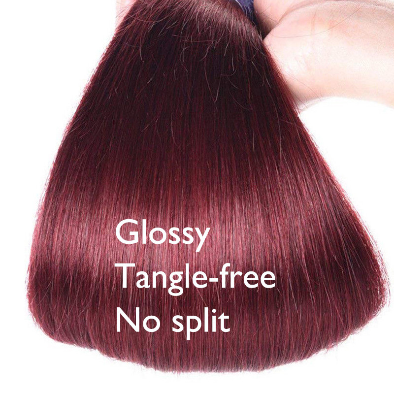 7A Brazilian Virgin Human Hair Weave Weft Straight Body Wave 3 Bundles Color LC