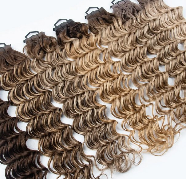 Inject Invisible 100% Full Pu Skin Weft Russian Human Hair Tape Hair Extension