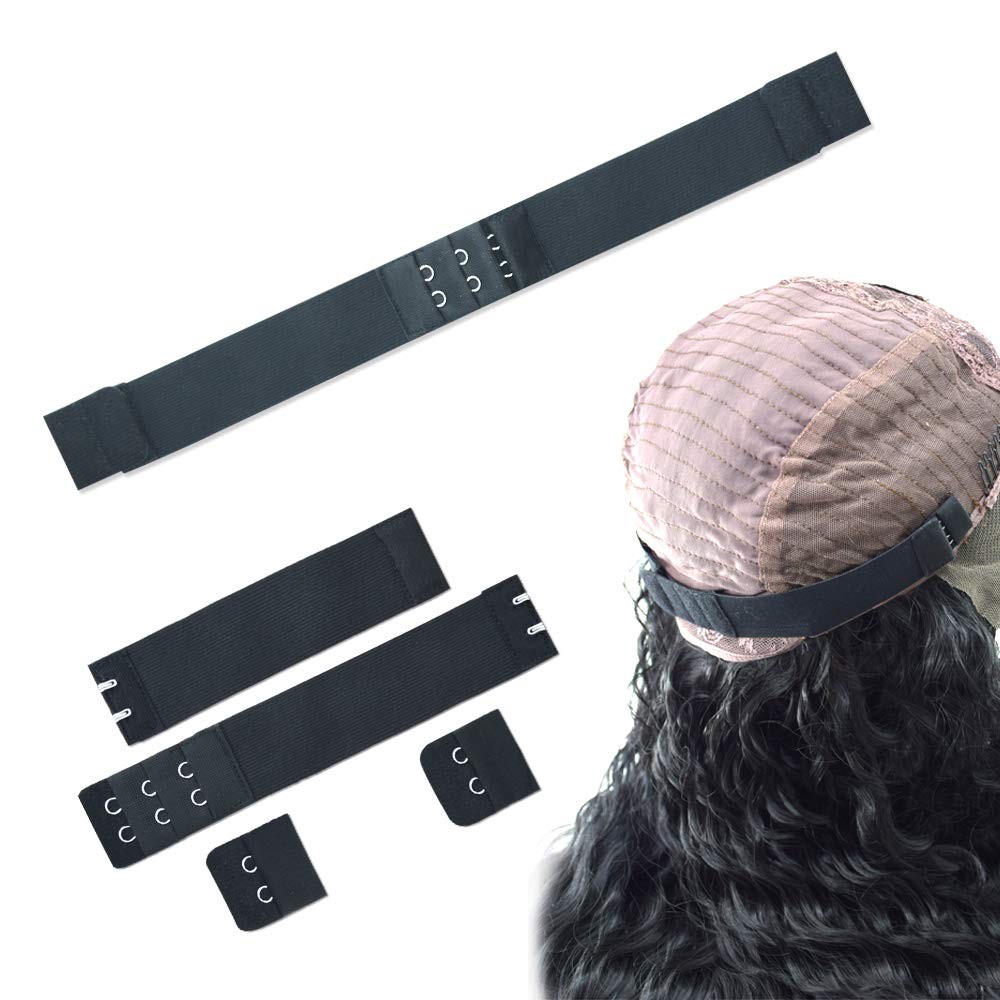 Elastic Bands for Wig, Adjustable Strap to Secure Wig, Band with Hooks for Se…
