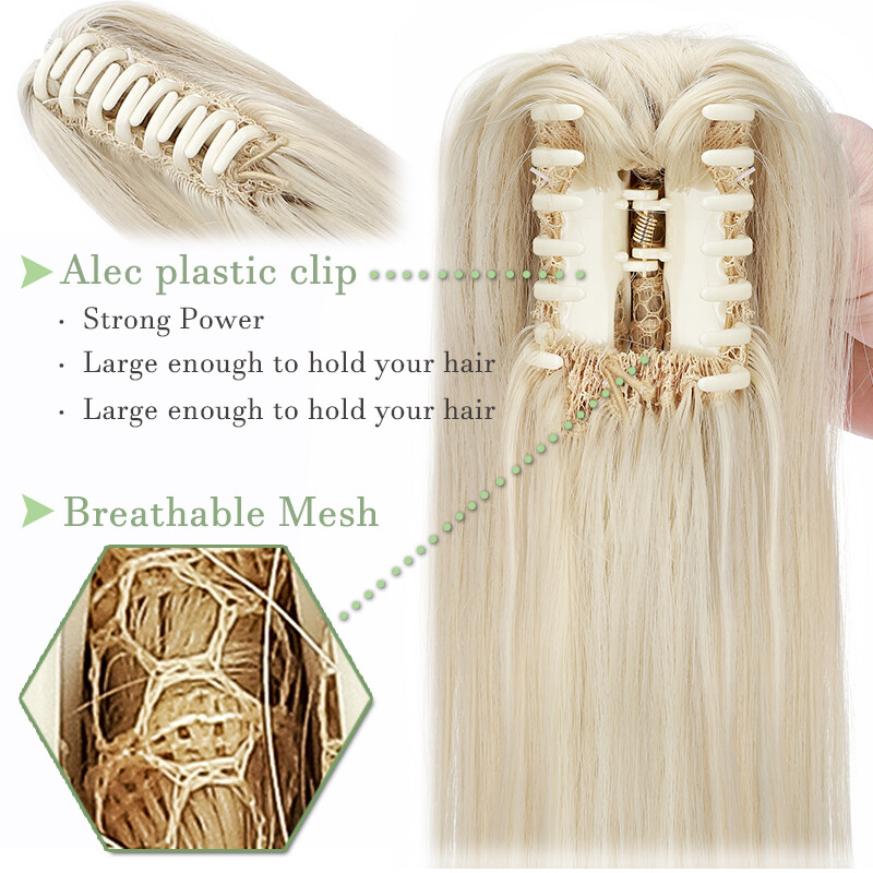 Ponytail Claw on Clip in Hair Extension Synthetic Hairpiece As Human Hair Curly