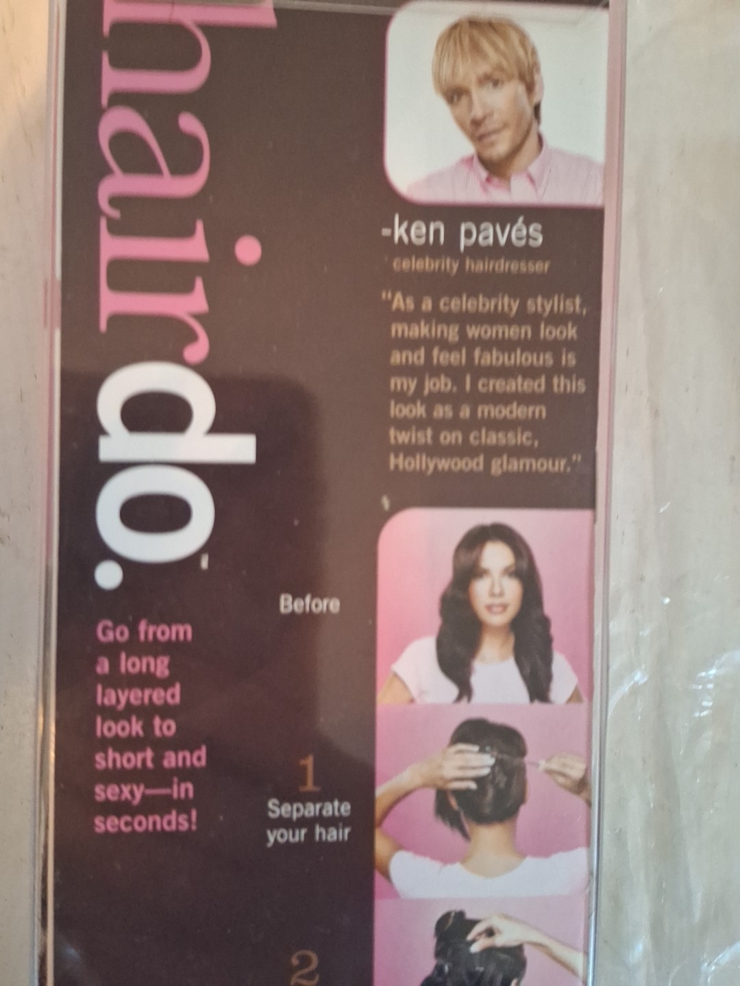 Hair Do Clip On Jessica Simpson Auburn Copper 15″ Wavy Hair Extension Ken Pavès