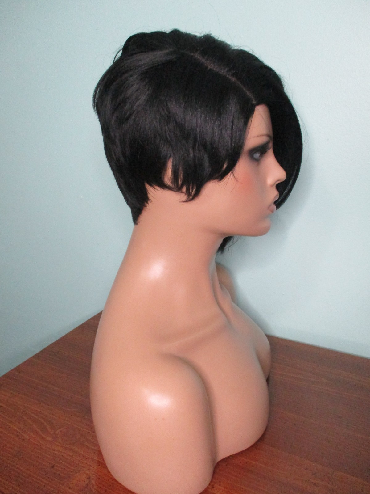 2″ – 8″ black asymmetrical disconnected pixie WIG by MODEL MODEL