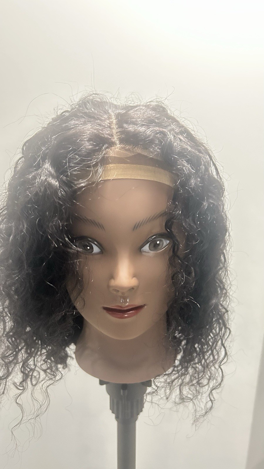 13×4 10inch Jerry Curl Wig. 100 Percent Human Hair Short Bob