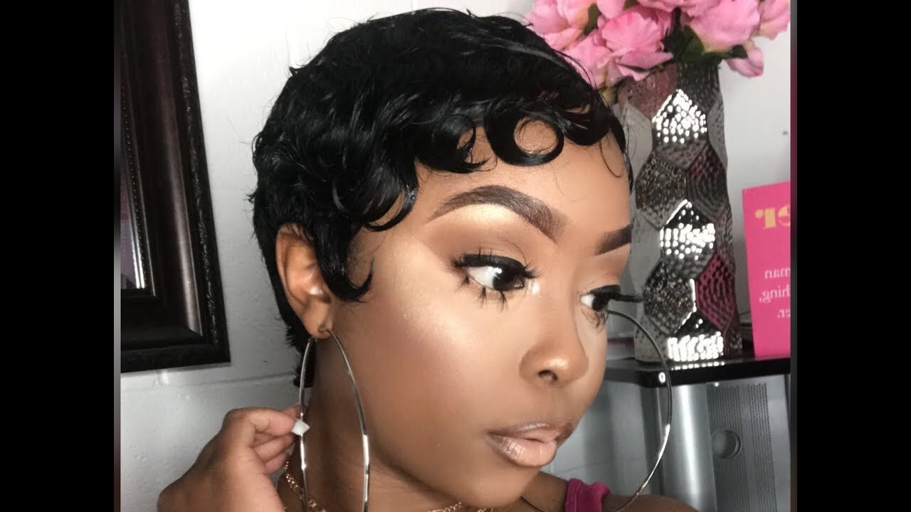 Natural Finger Wave Lace Front Human Hair Wigs for Women Daily Party L Part Lace
