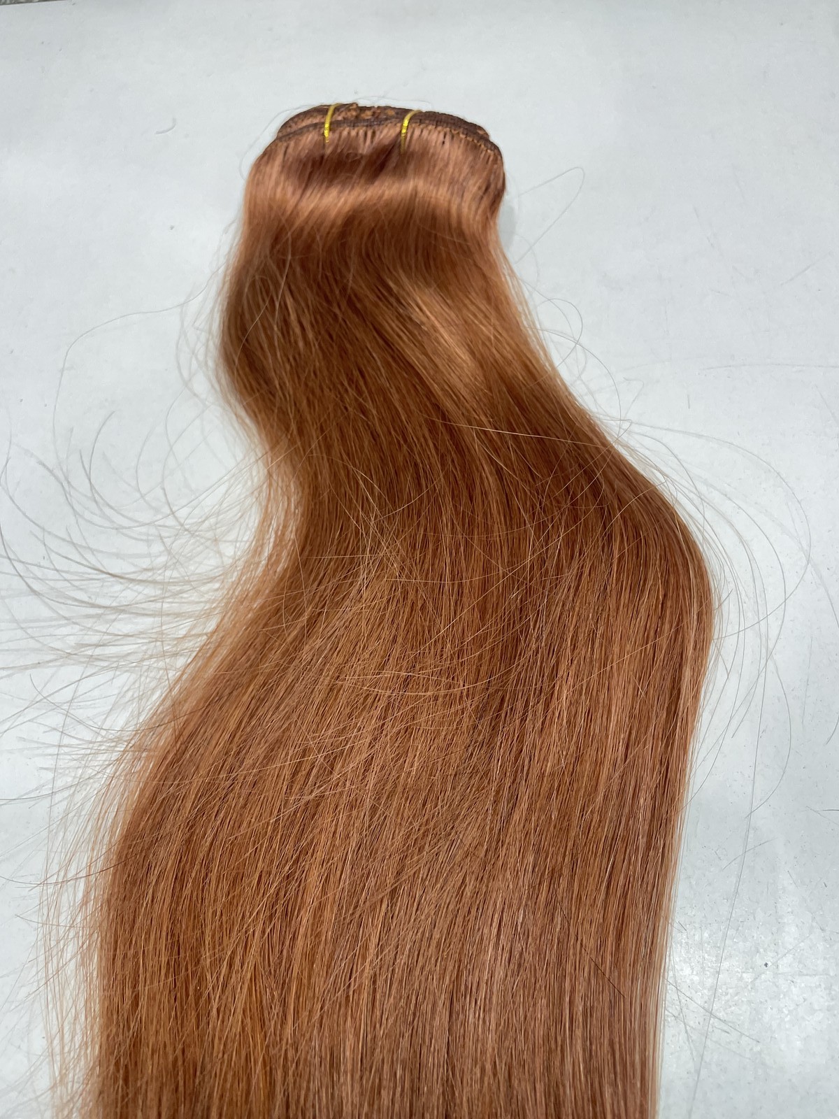 Goo Goo Cinnamon Terra Copper Human Hair Classic Clip-In Extensions, 20″ 7pcs