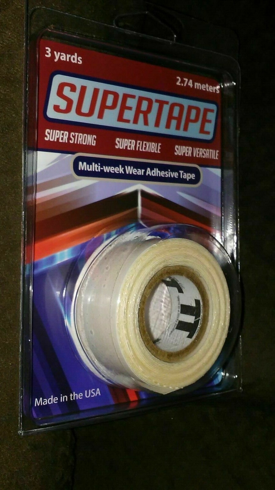 Supertape 3/4″ x 3 yard Roll Tape Non Glare Lace Wig By True Tape LLC