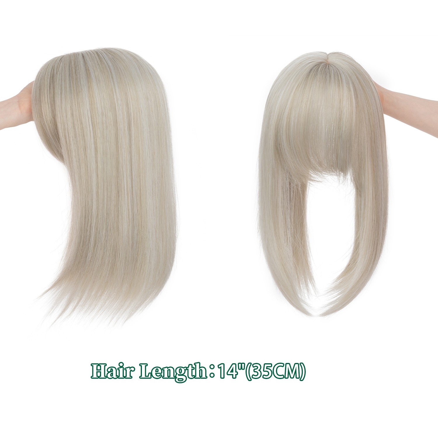Clip In Topper Women Real As Human Hairpiece Synthetic Hair Topper Top Toupee US