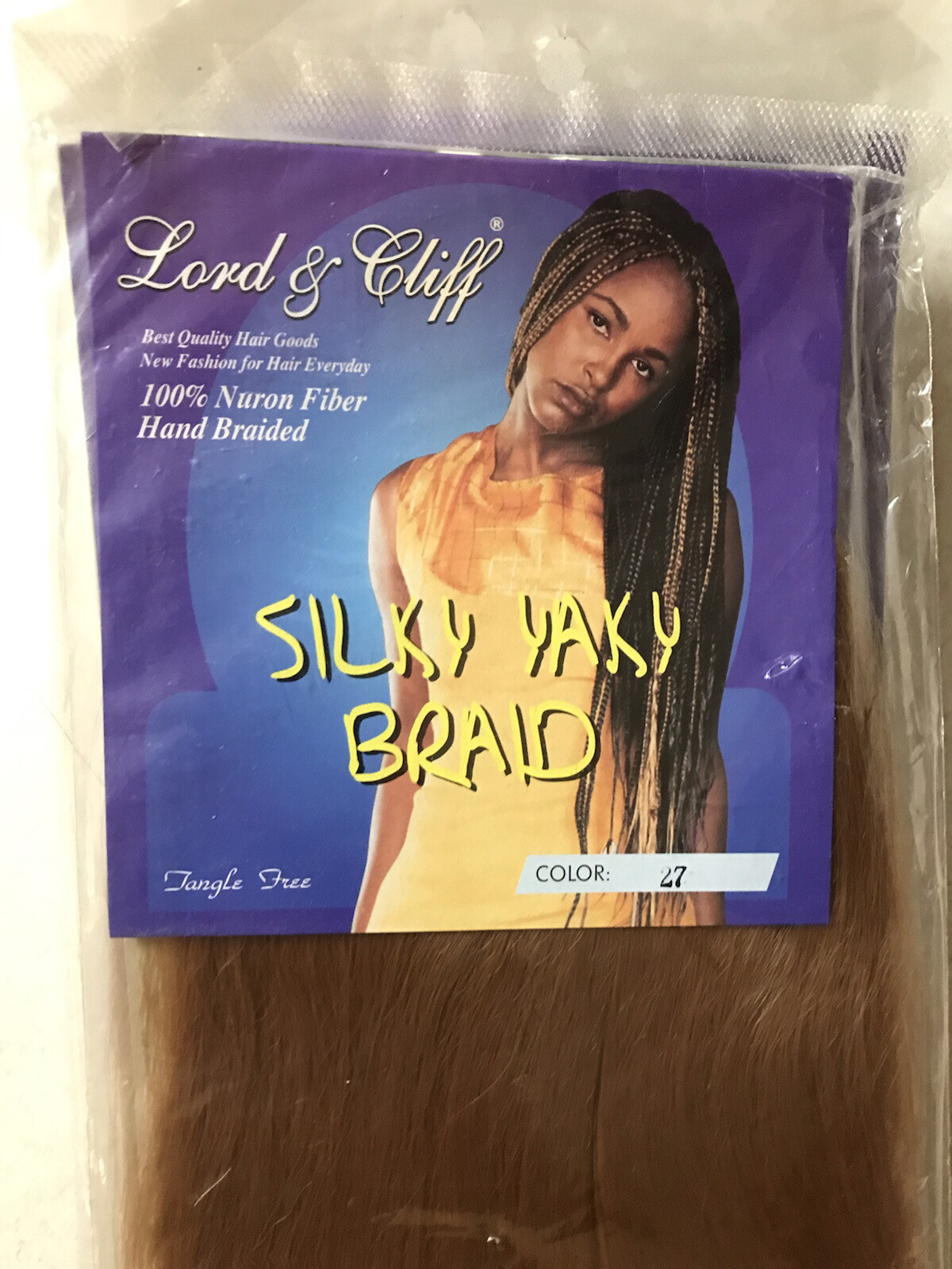 Lot Of 7: Lord & Cliff Yaky Ponytail 2 PCS Braid 100% Nuron Fiber Color-27