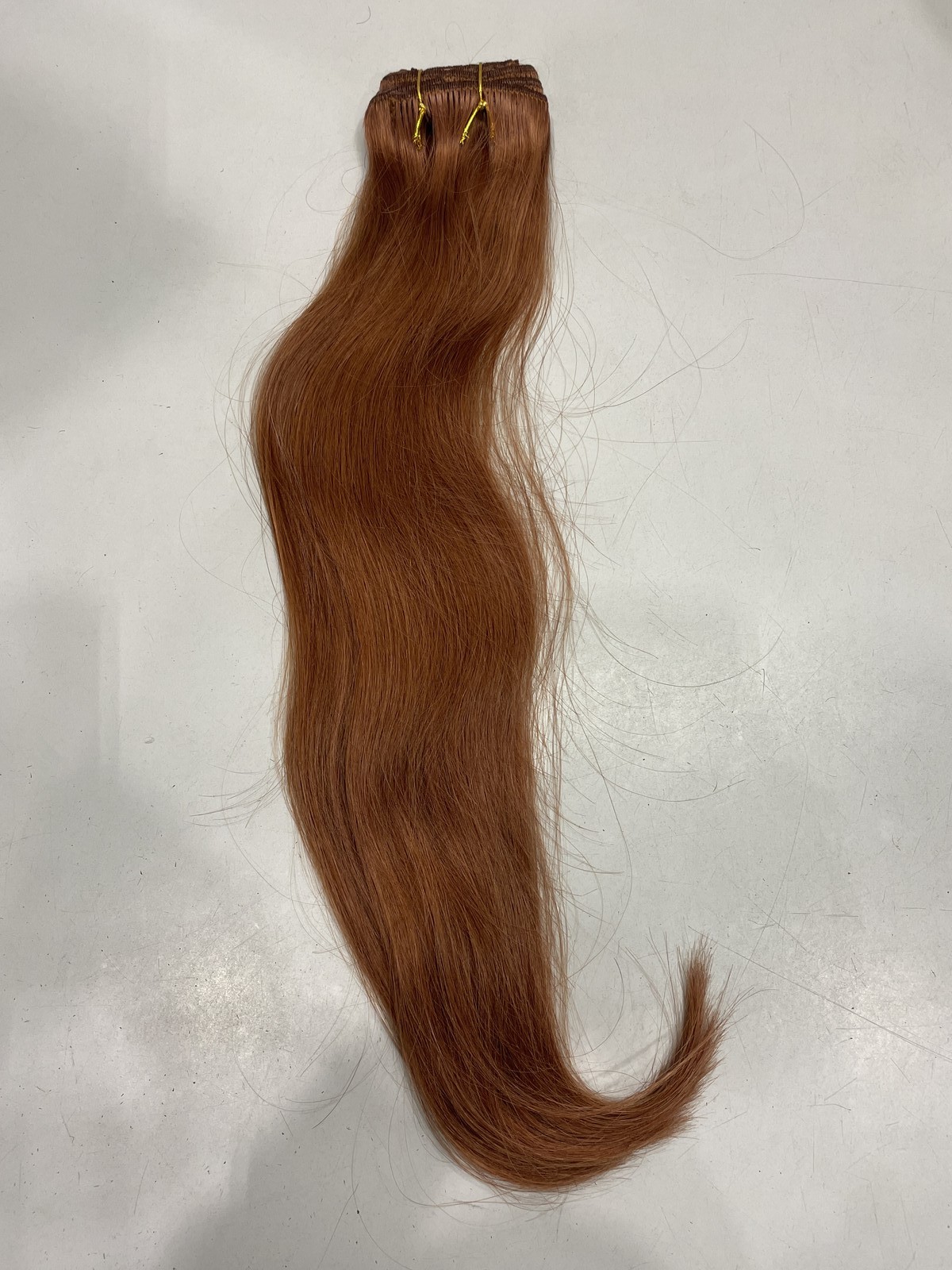 Goo Goo Cinnamon Terra Copper Human Hair Classic Clip-In Extensions, 20″ 7pcs