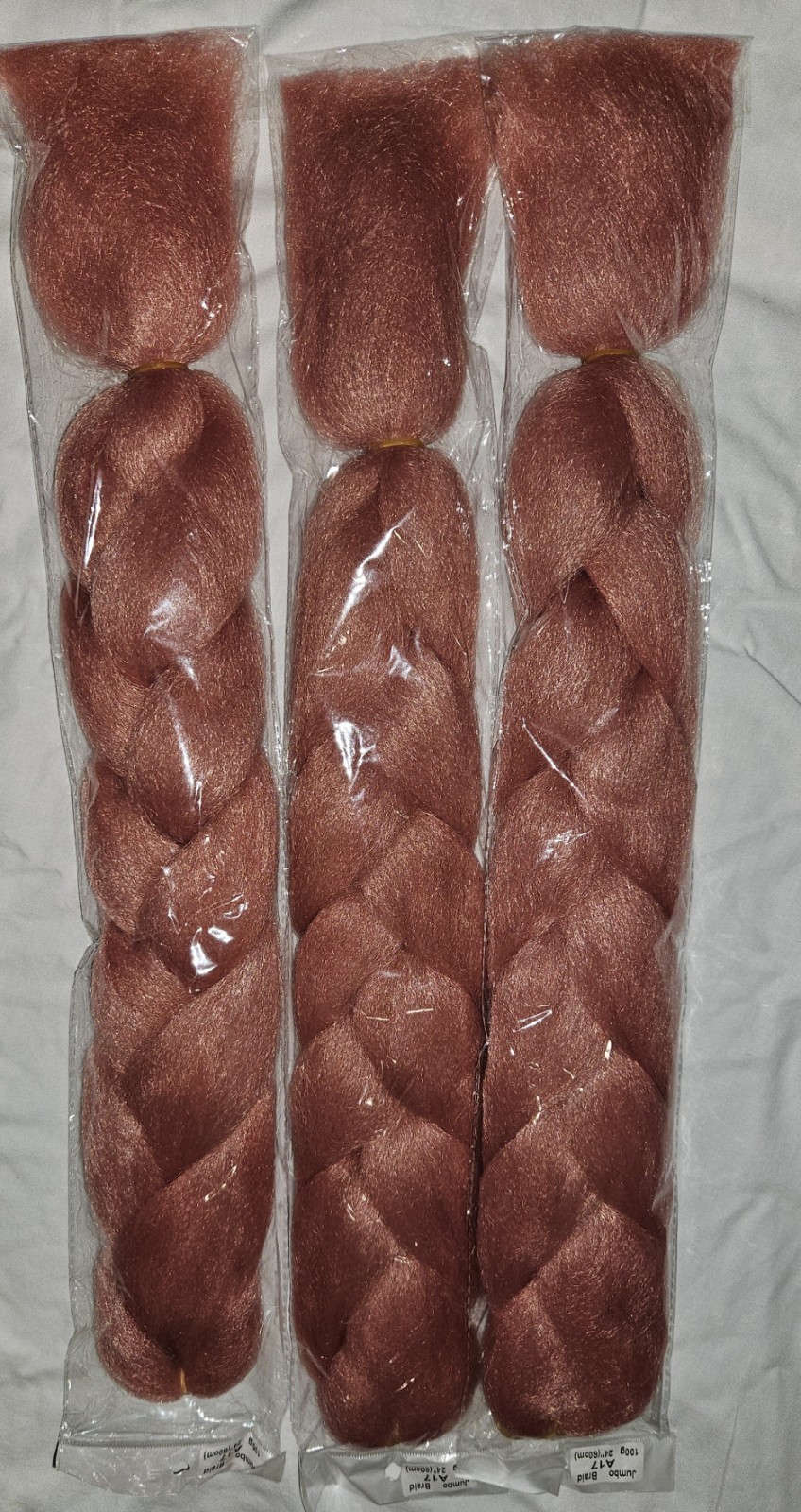 3 Pack Baby Pink Braids Jumbo Hair Extension 24 inches For Daily Use Party Hall