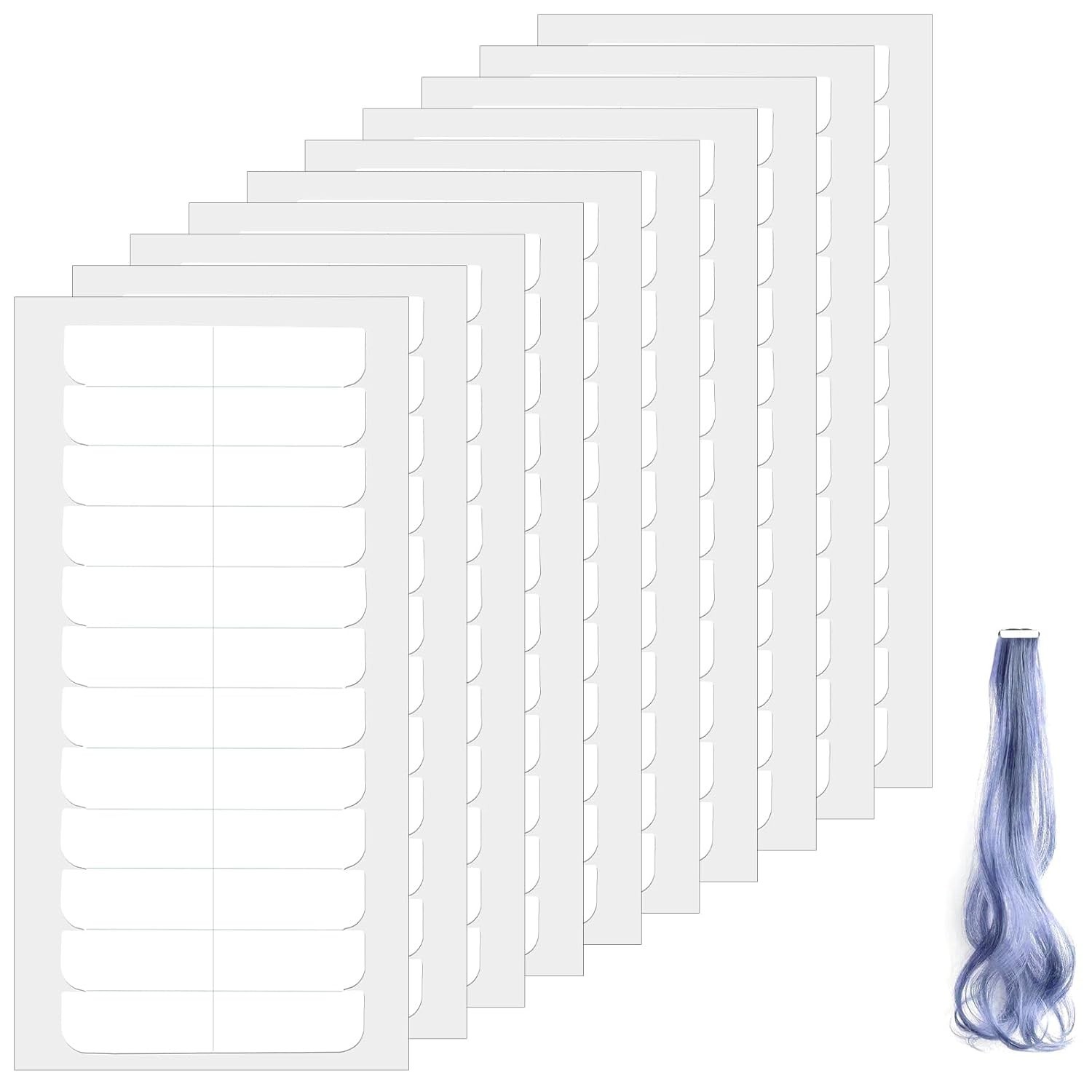 High-Quality 120PCS White Hair Extension Tape – No Residue & Strong Stickiness