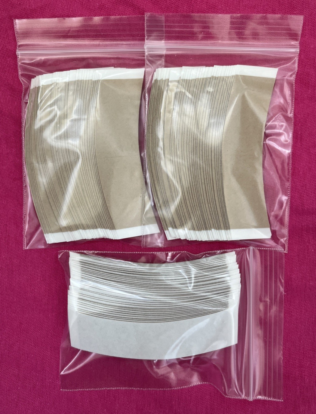Walker Natural Hold Tape Double Sided Wig Adhesive C Contour Tape 108 Pcs.