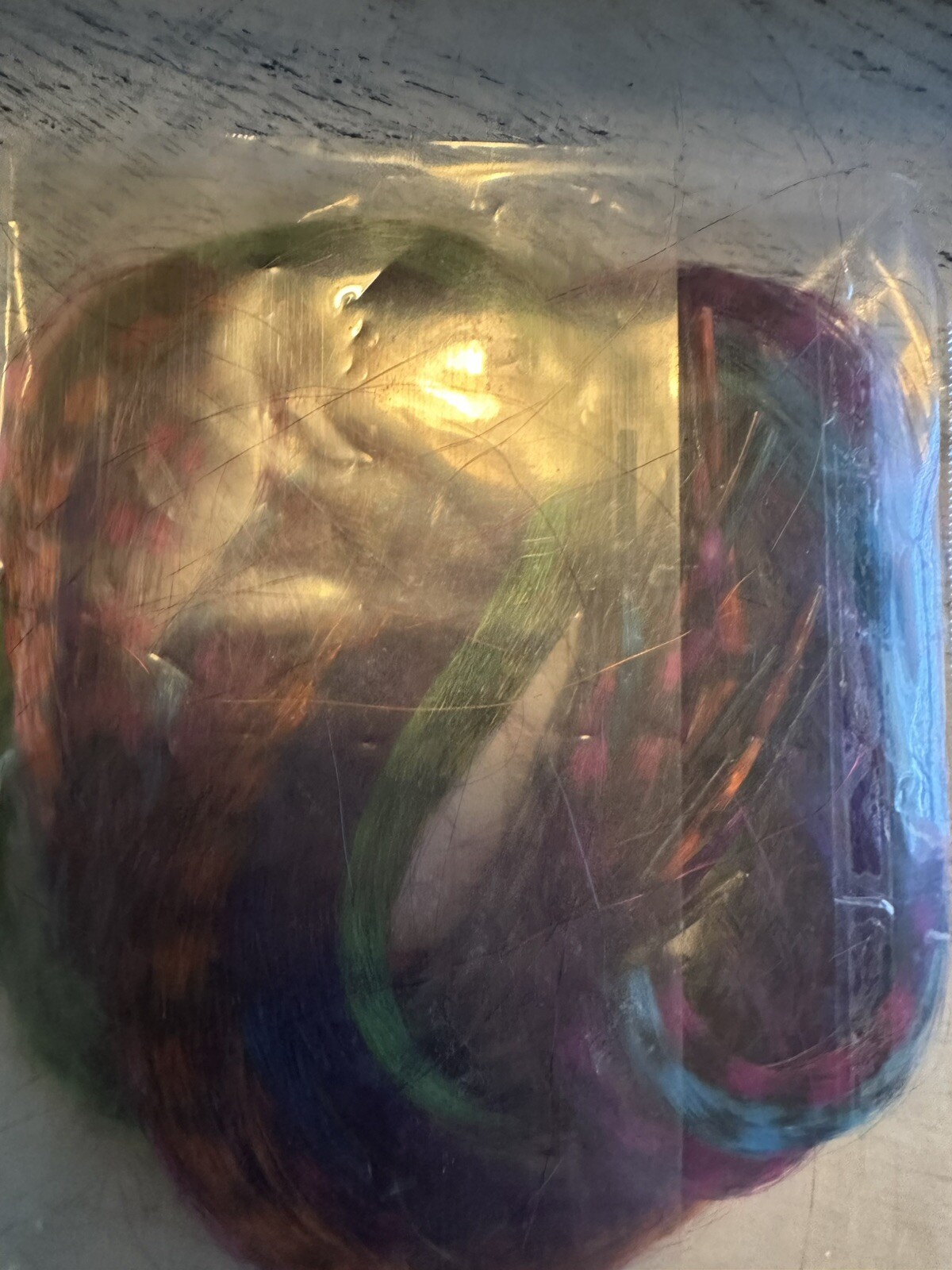 Colored Strands For Hair Feather Extension 20 Pieces Tip Synthetic Hairpiece