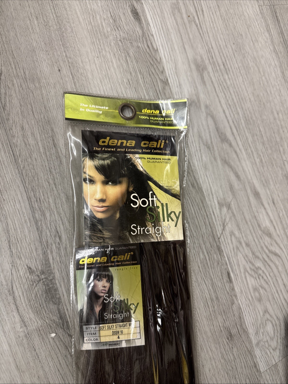 Dena Cali 100% Human Hair Soft Silky Straight DSSW 10” Color 4