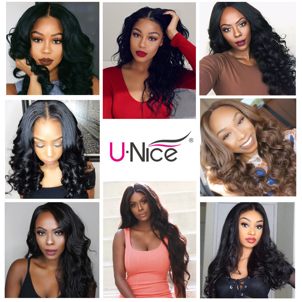 UNice Hair Malaysian Body Wave 3 Bundles Human Hair Extensions Virgin Hair Weave
