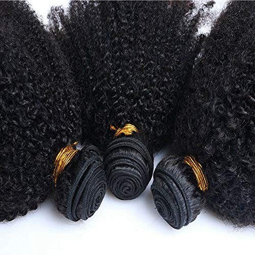 Mongolian Afro Kinky Curly Bundles Human Hair 4B 4C 8 10 12 Inch Weave Virgin