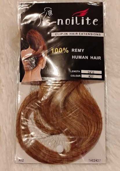 100% Real Remy Human Hair Extensions Full Head Colors #27 Dark Blonde Length 24″