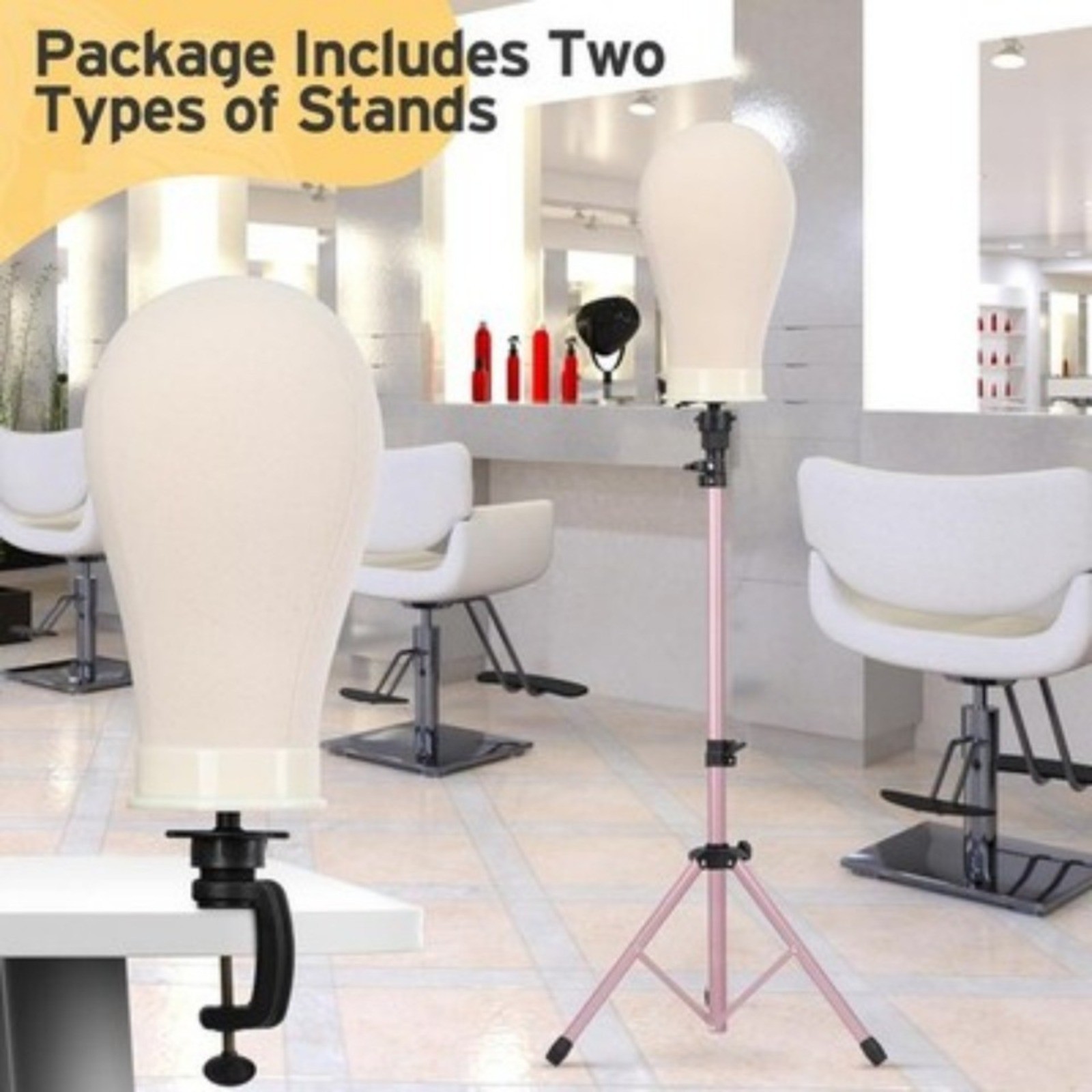 Professional Wig Head Stand Adjustable Tripod Manikin Mannequin Display Holder