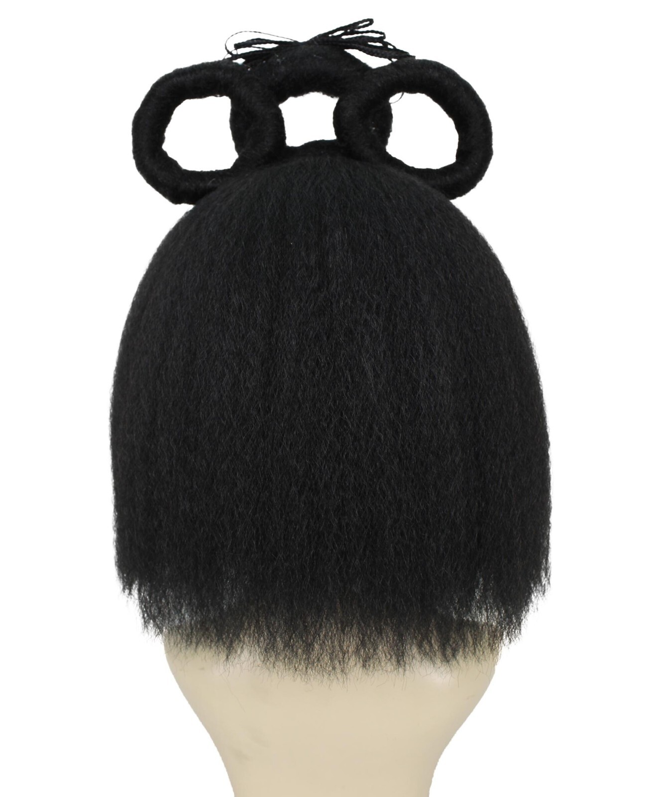 Adult Women’s Black Updo Geisha wig, Perfect For Halloween, Flame-retardant,