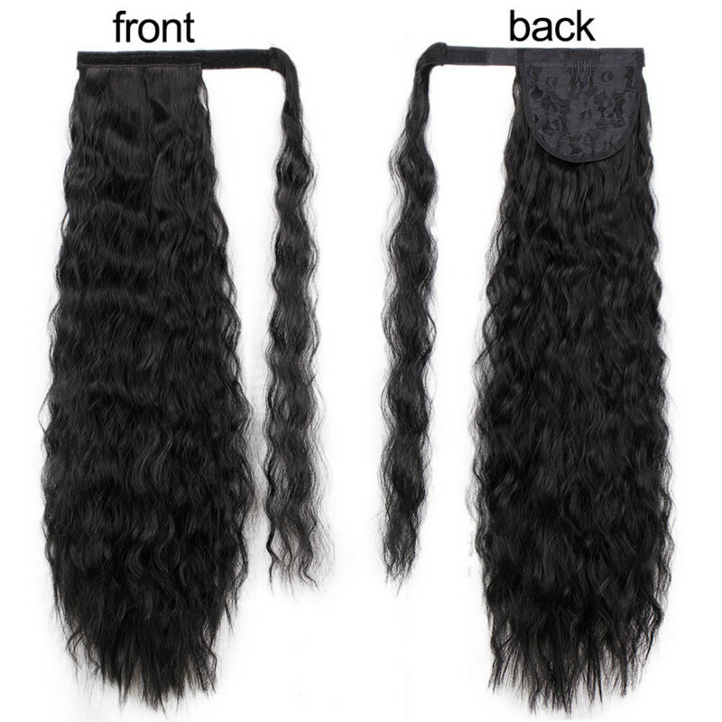 Women’s Long Corn Wave Hairpieces Ponytail Extension Synthetic Hair