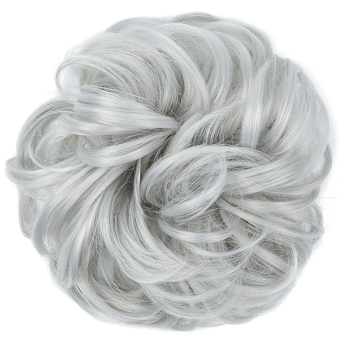 3Pack Temperature Silk Wig Hair Circle Round Head Elastic Fluffy Naturally Curly