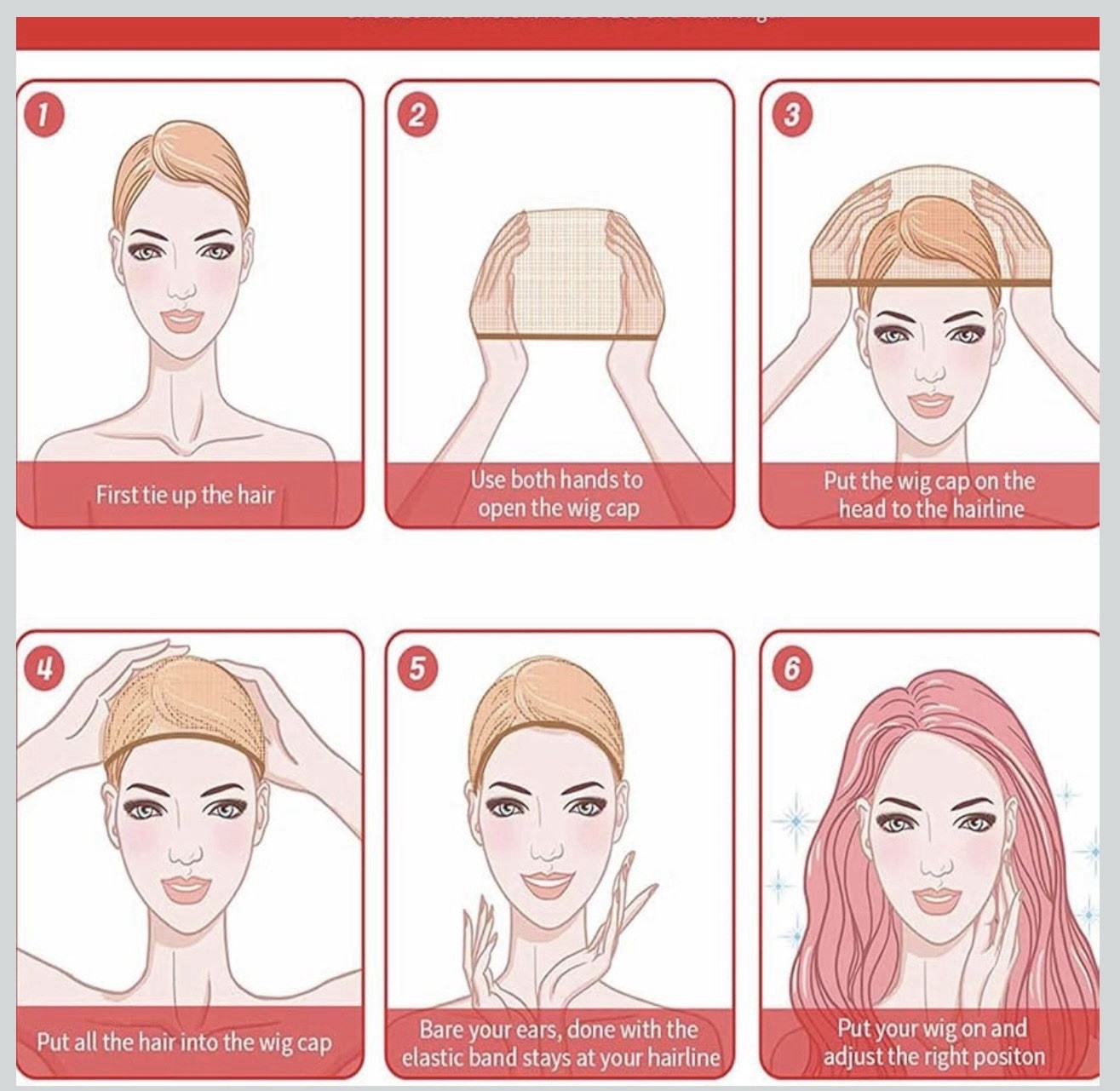 HD Stocking Wig Cap Ultra Stretch Washable Reusable Beige Unisex 2 Pack