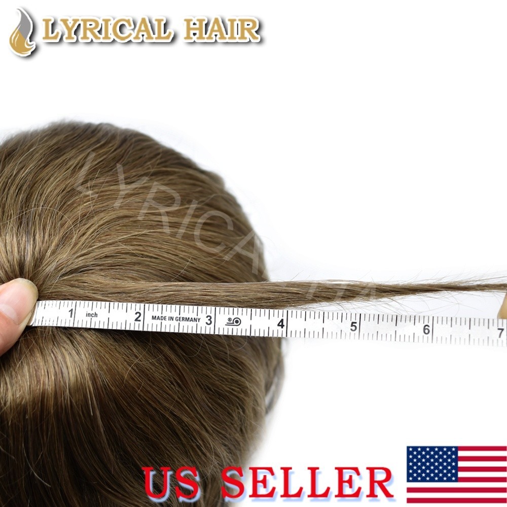 Lyrical Hair Thin Skin Toupee For Men Human Hair Invisible Hairline Hair System