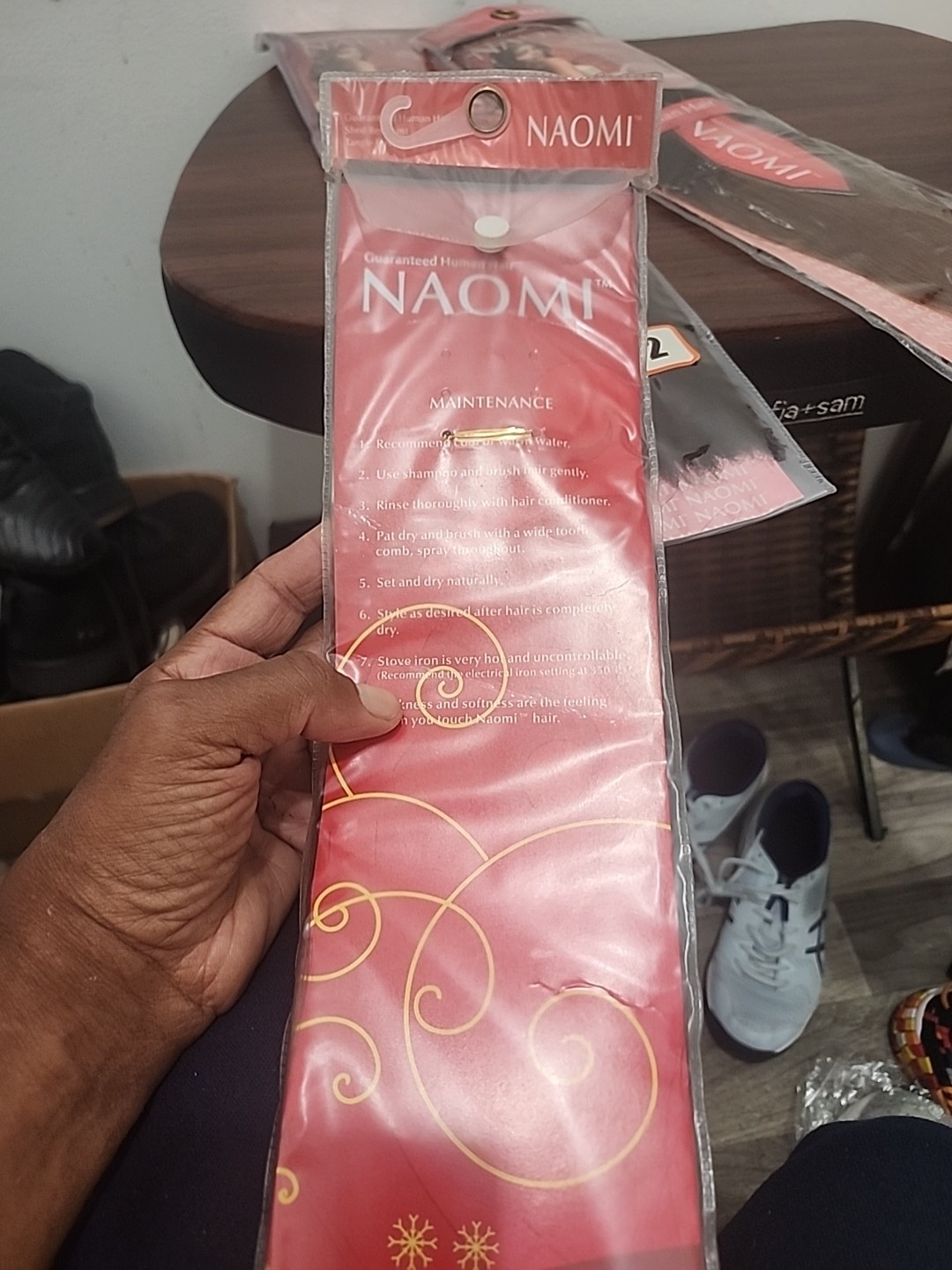 3 Bundle hair extensions – , Human Hair, Naomi UltraYaki, Tangle Free