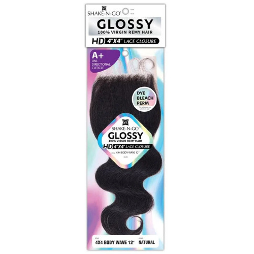 Glossy 4X4 Lace closure Body wave