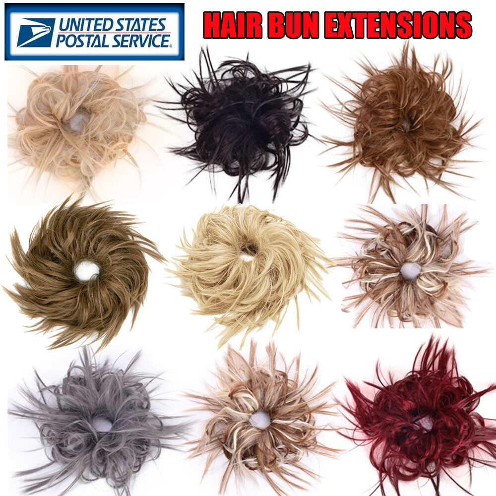 Thick Messy Bun Hair Scrunchie Wrap Hair Extensions Accessories Real As Human HS