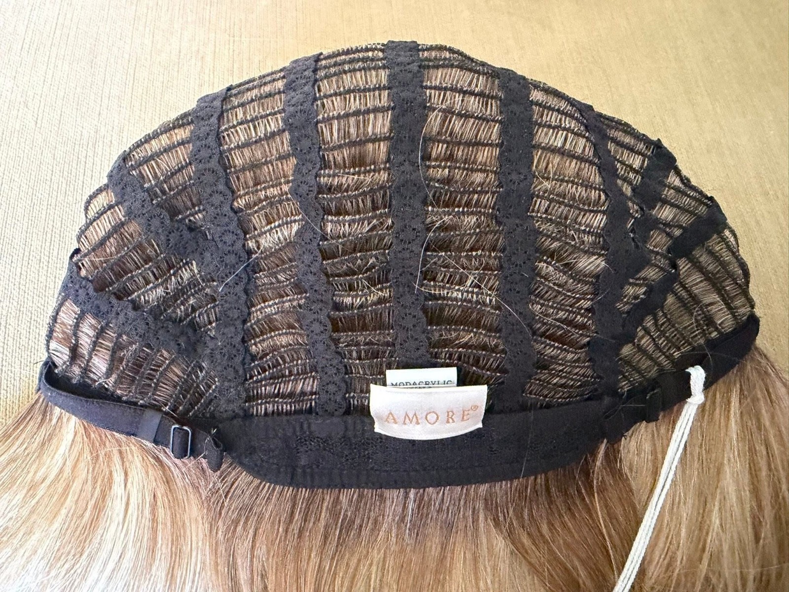 FINDLEY Wig by AMORE Creamy Toffee R Double Mono Top, Lace Front Rene of Paris