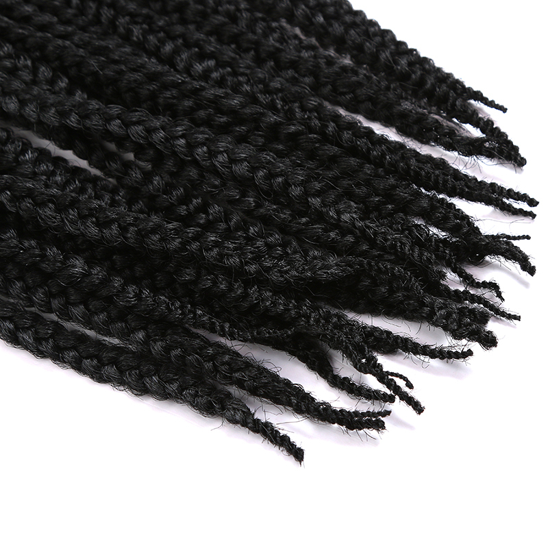 18 Inch Crochet Style Box Braids Top Synthetic Human Hair Blend Pre-braided