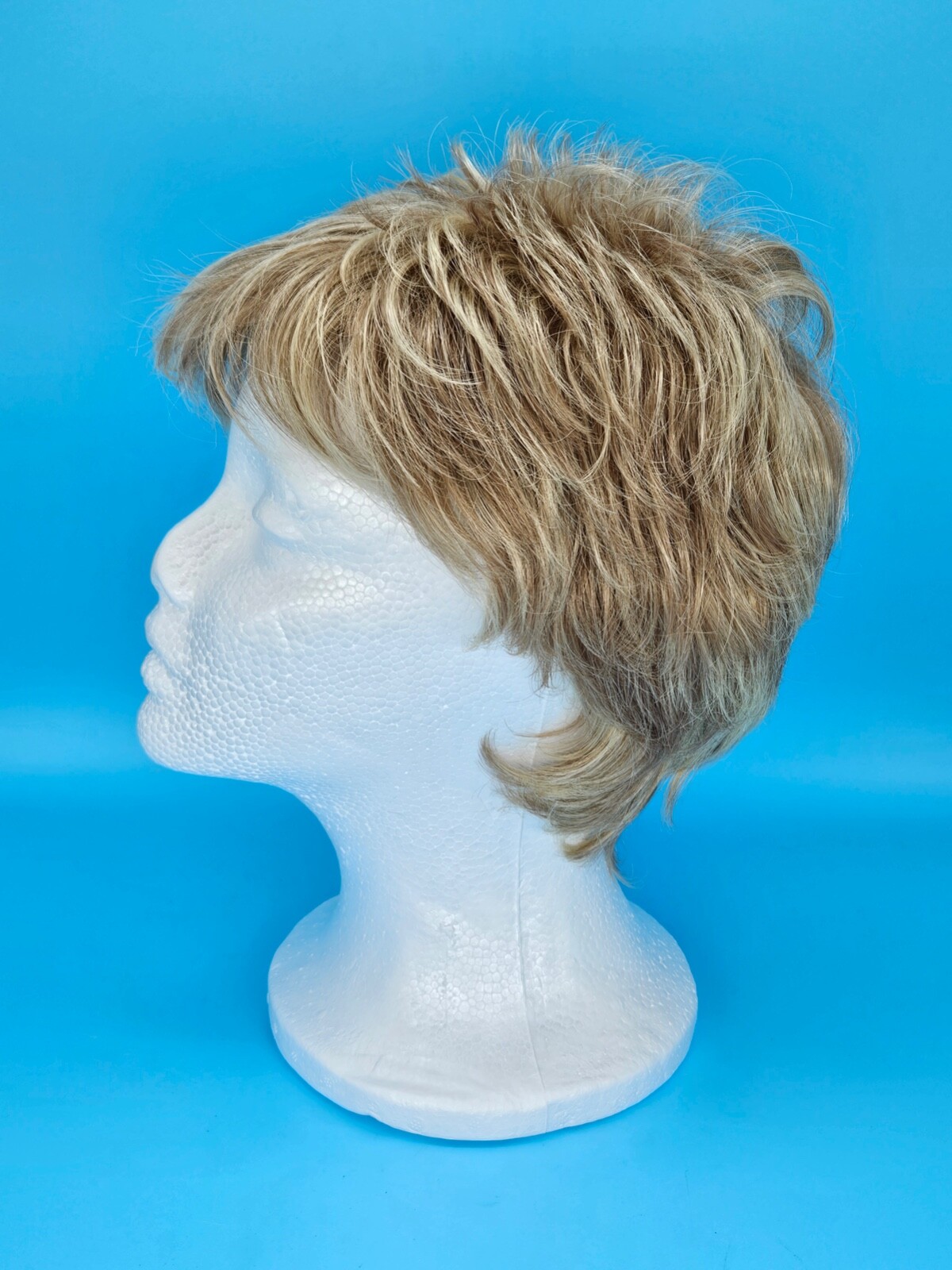 Estetica Women’s Blonde Wig with Bangs Classique Collection Short Stretch Cap