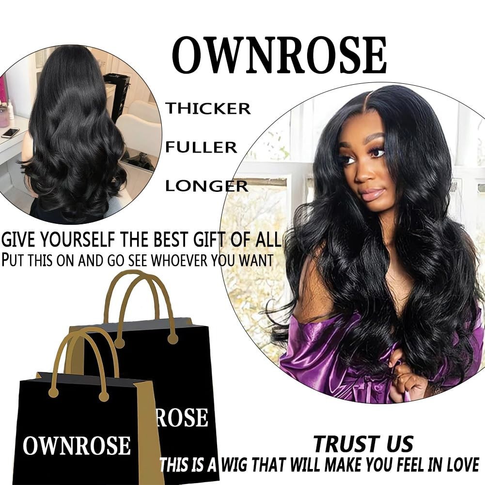30″ 13×6 Body Wave Lace Front Wig – 200% Density, HD Lace, Pre-Plucked, Glueless