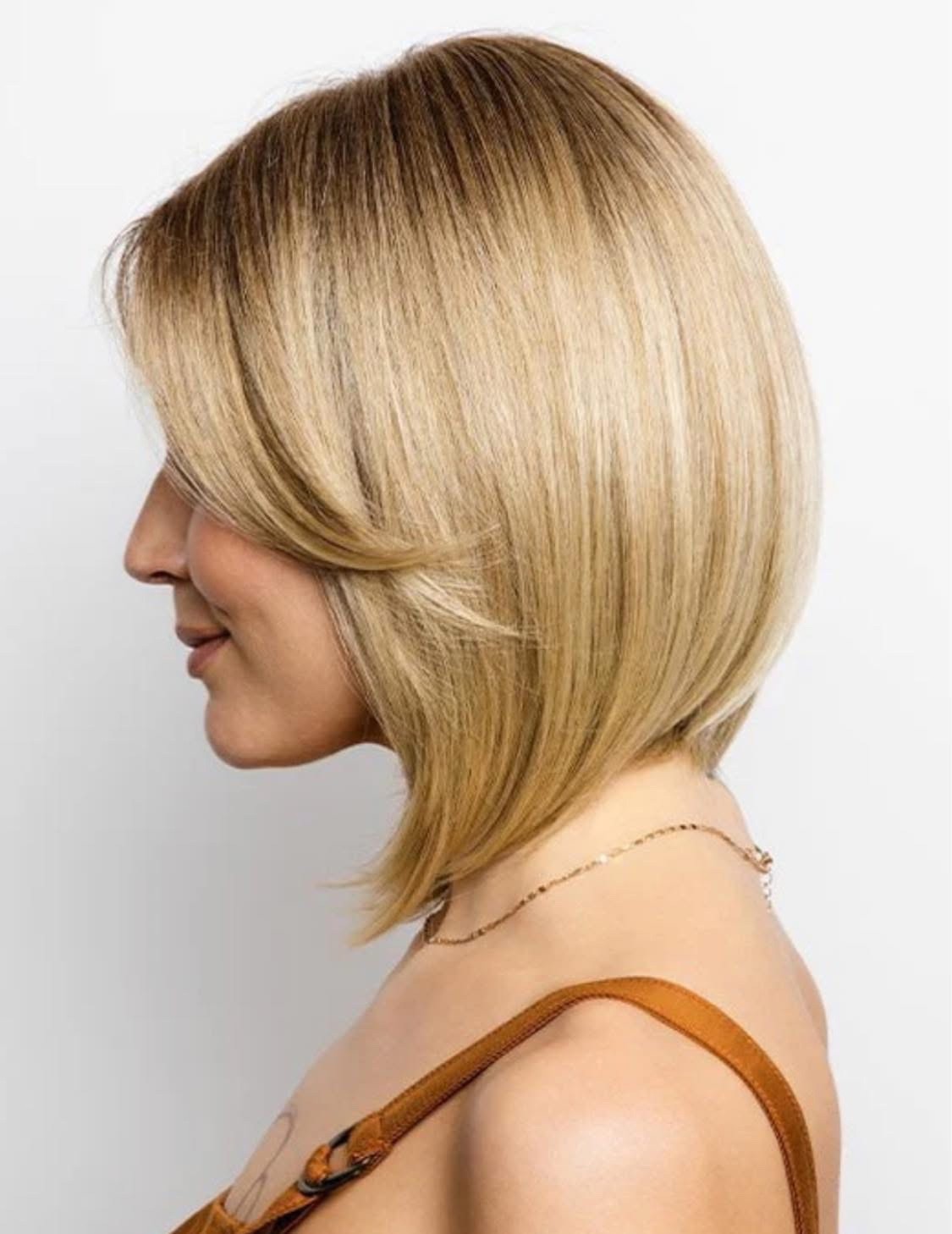 FINDLEY Wig by AMORE Creamy Toffee R Double Mono Top, Lace Front Rene of Paris