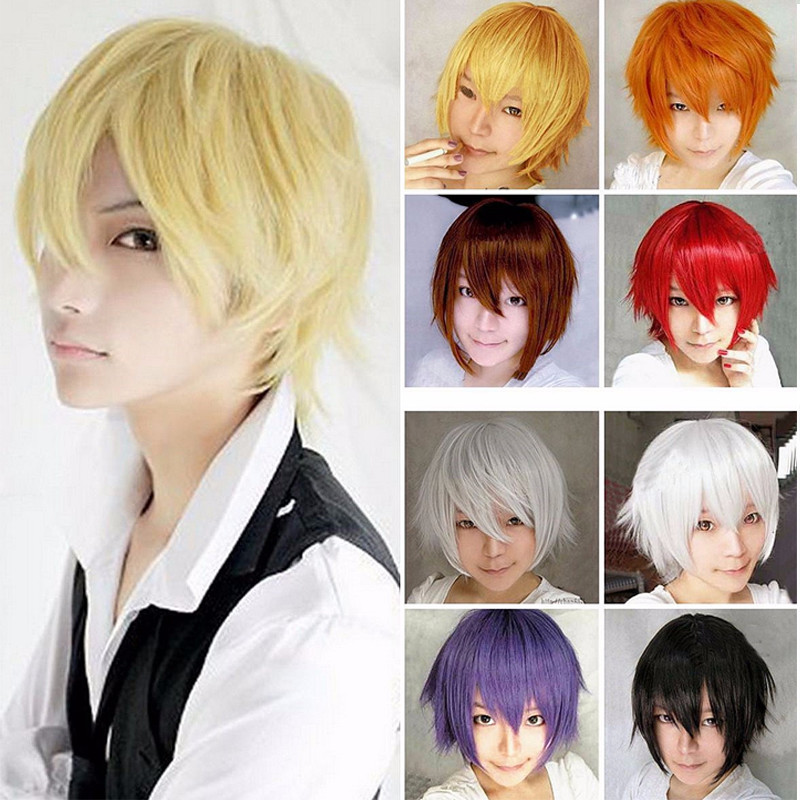 Lady Girl Wig Women Wen Unisex Short Full Hair Wigs Cosplay Party Heat Resistant