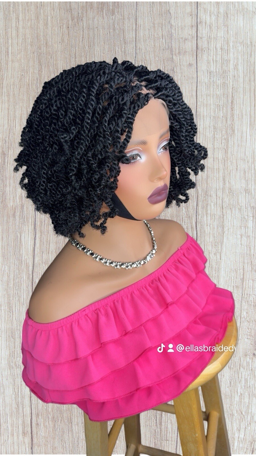 Braided Wig For Black Women Kinky Twist