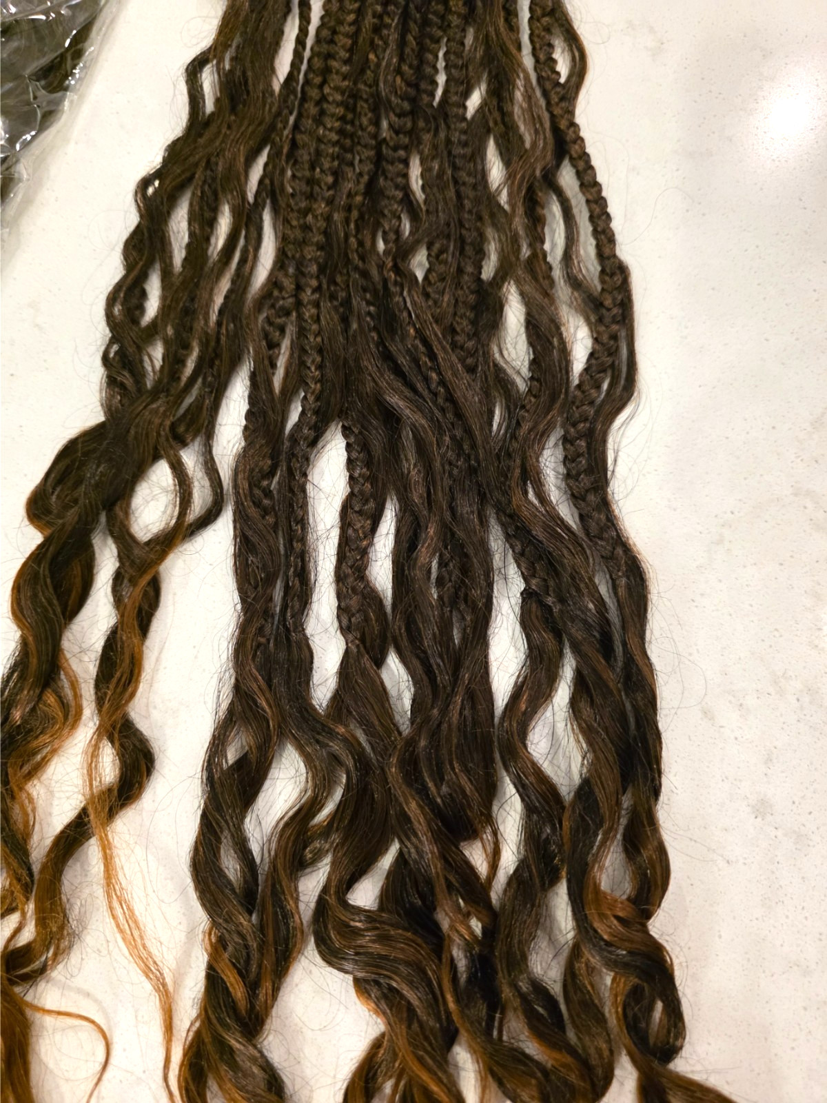 Goddess Box Braids Pure Protein Fiber Close to Human Hair 24 Inch 8 Packs #T30