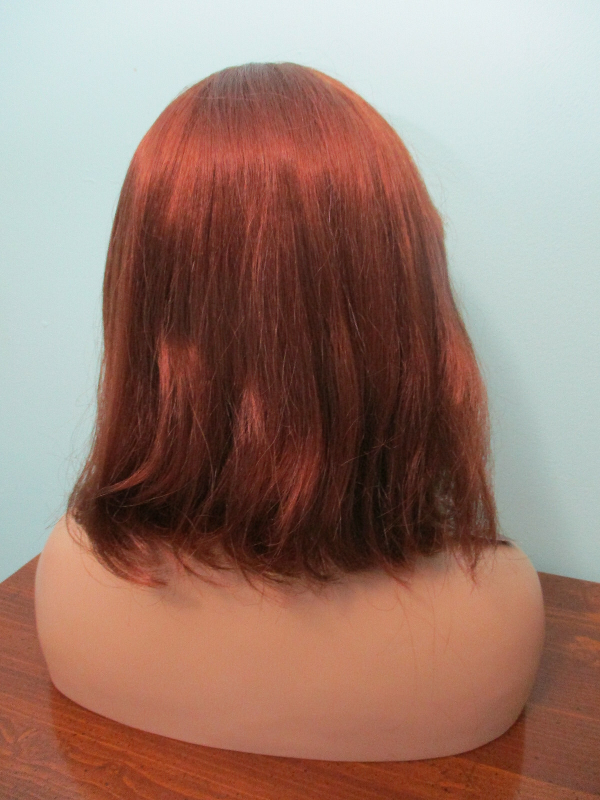 14″ red brown / auburn straight medium length PAGE cut WIG by SEPIA / WEST BAY